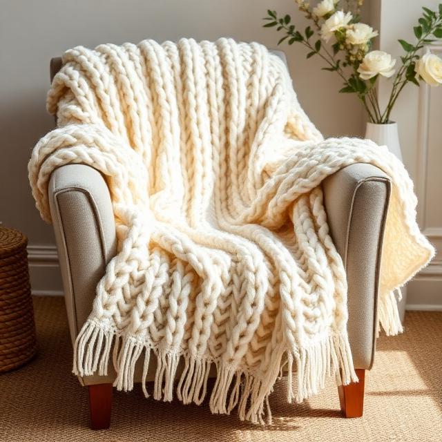 Chunky Knit Blanket